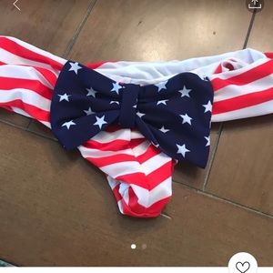 America bikini bow bottoms